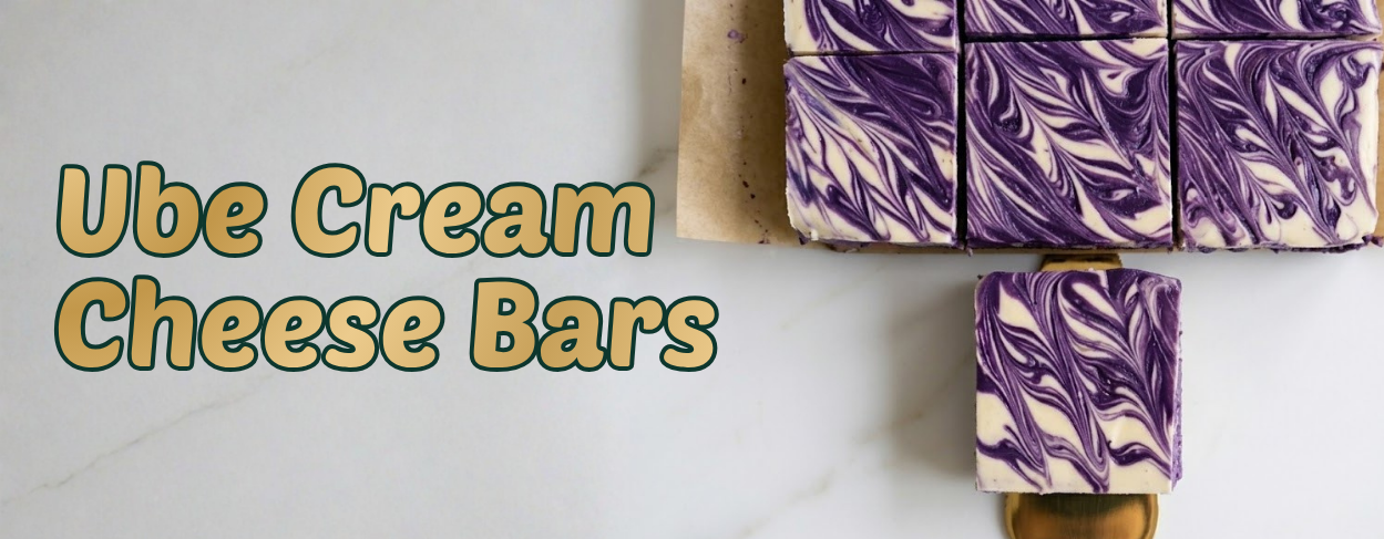 Ube Cream Cheese Bars